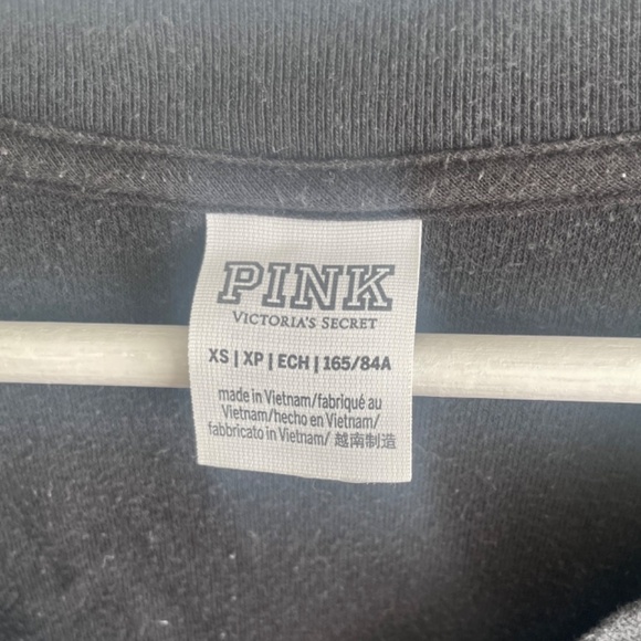 PINK Victoria's Secret Terry Cloth V-Neck Pullover Size: XS - Picture 2 of 4